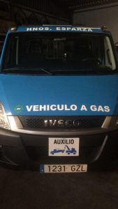 Grúa a gas